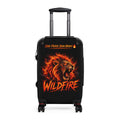 Wildfire Lion Suitcase - 'Stay Fierce Burn Bright' Rolling Carry-On