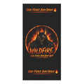 Wildfire Anubis Towel — "Stay Fierce Burn Bright" Design