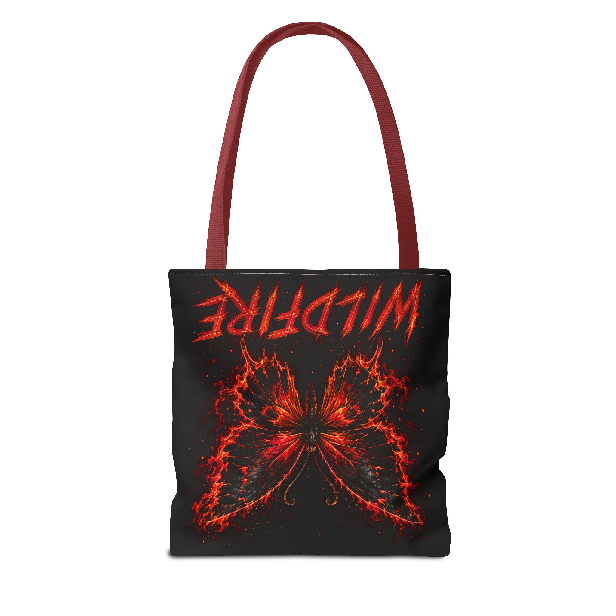 Wildfire Anubis Tote Bag — "Stay Fierce, Burn Bright" All-Over Print Tote