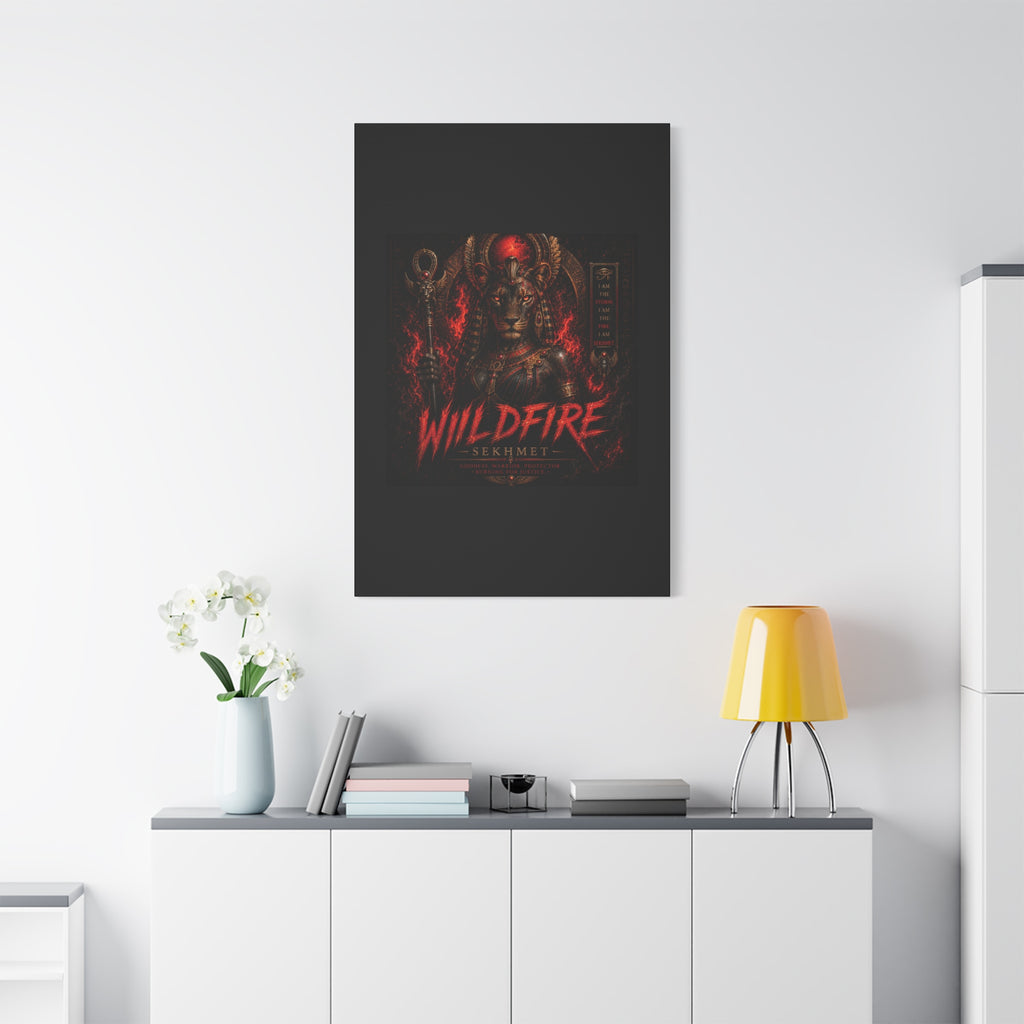 Wildfire Sekhmet Canvas — ‘WILDFIRE Matte Stretched Wall Art