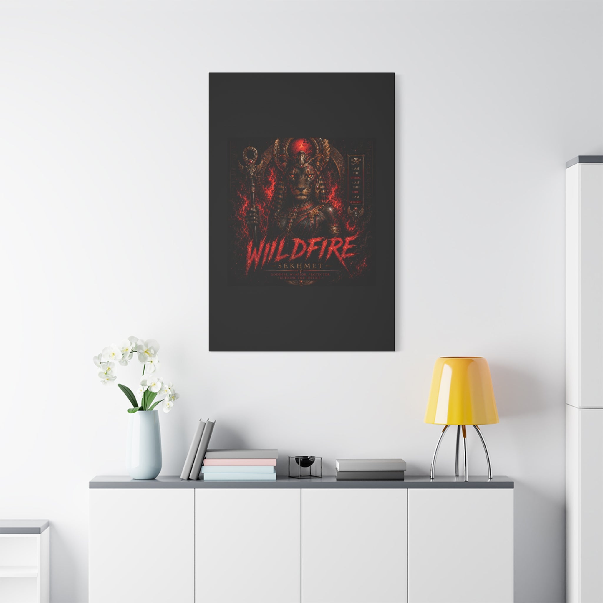 Wildfire Sekhmet Canvas — ‘WILDFIRE Matte Stretched Wall Art