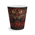 Wildfire Tiger Latte Mug — Fierce Roaring Tiger Coffee Cup