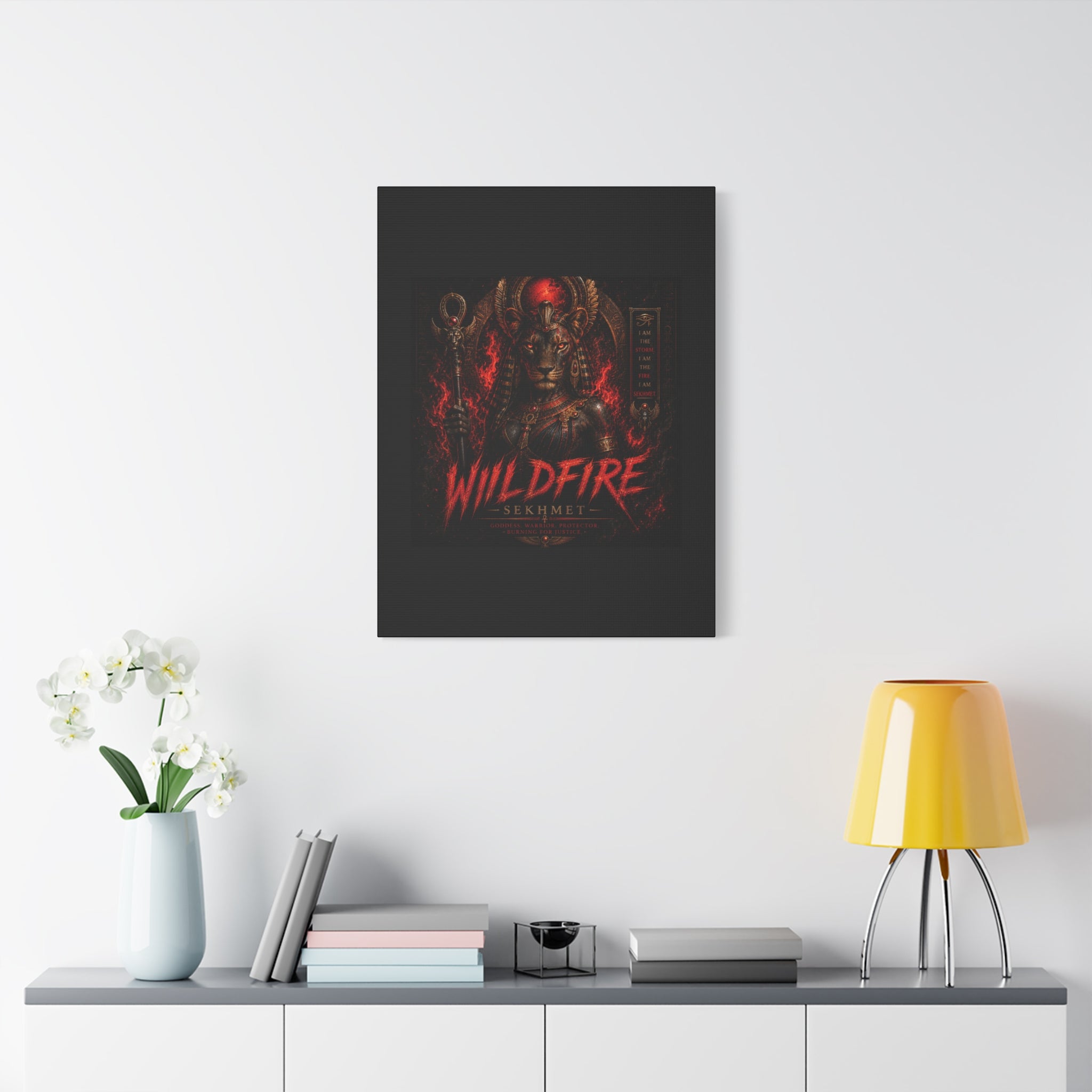Wildfire Sekhmet Canvas — ‘WILDFIRE Matte Stretched Wall Art