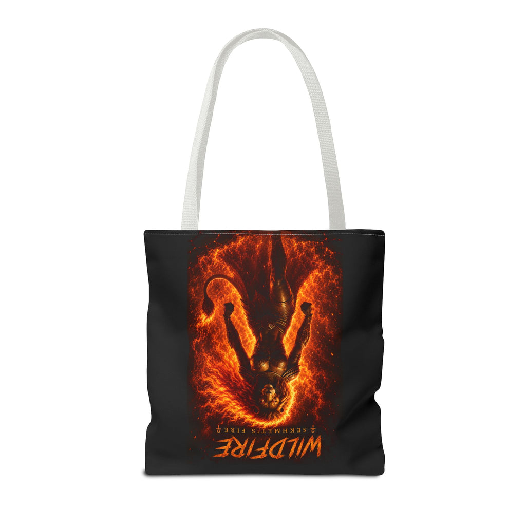 Wildfire Sekhmet Tote Bag — Fiery Egyptian AOP Tote