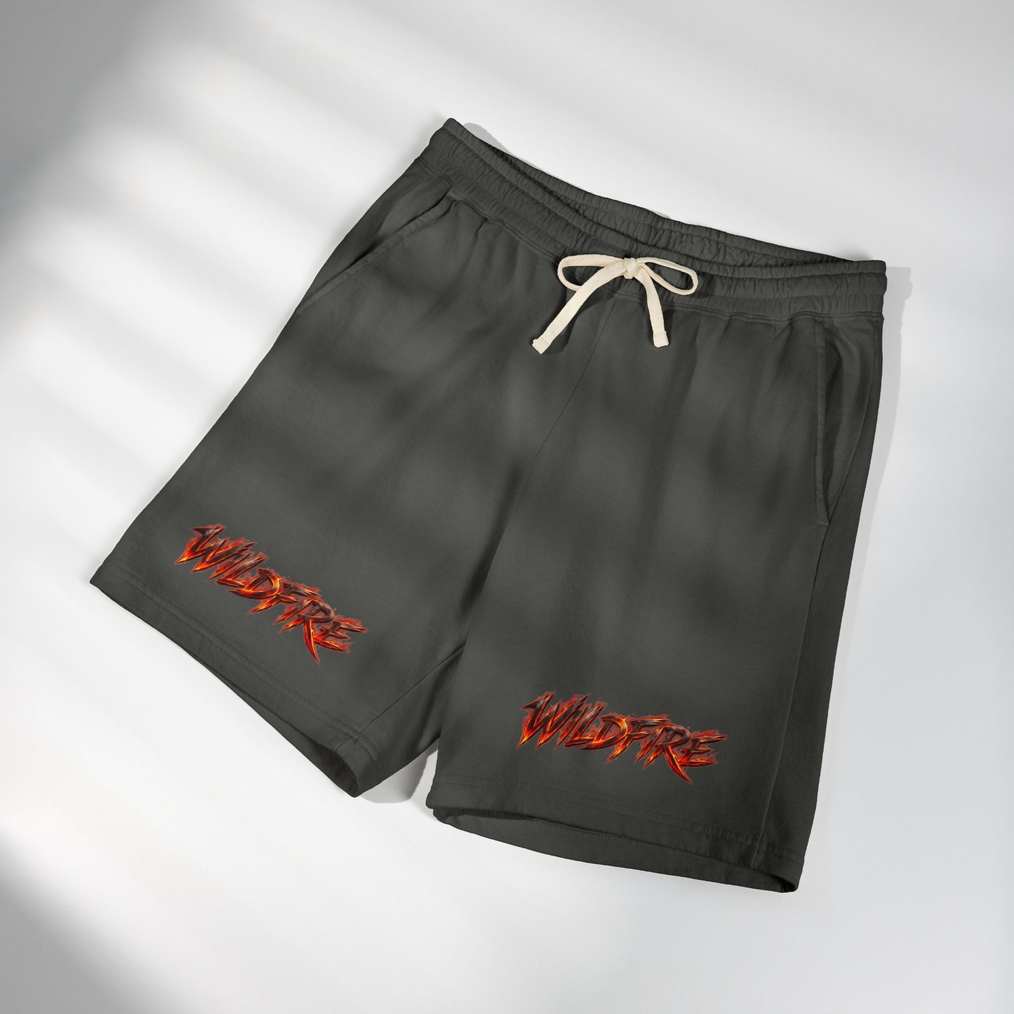 Wildfire Anubis Graphic Sweat Shorts — Lightweight Fleece Lounge Shorts