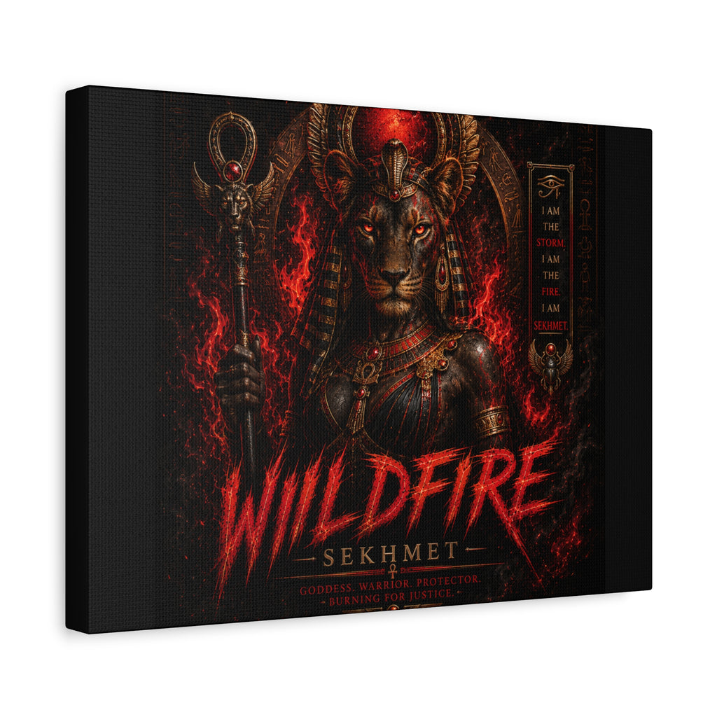 Wildfire Sekhmet Canvas — ‘WILDFIRE Matte Stretched Wall Art