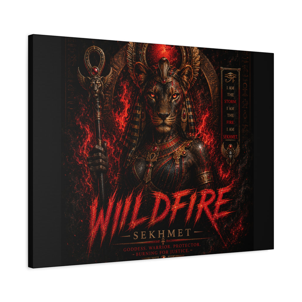 Wildfire Sekhmet Canvas — ‘WILDFIRE Matte Stretched Wall Art