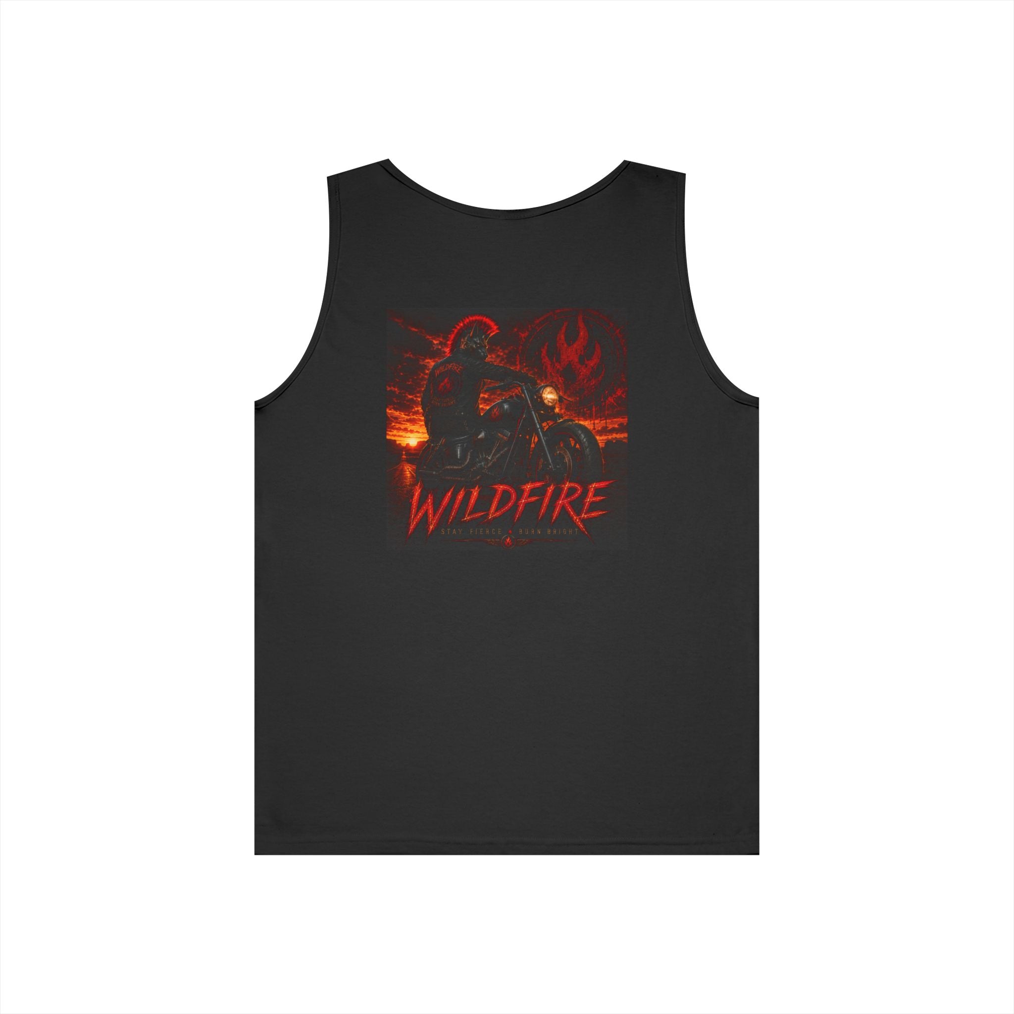 Wildfire Motorbike Tank Top — Wildfire Graphic Flame Freedom Tee