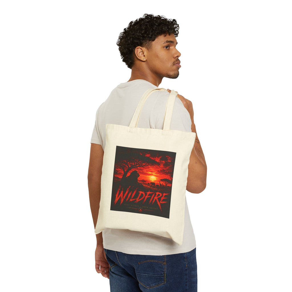 Wildfire Tote Bag — African Sunset Print