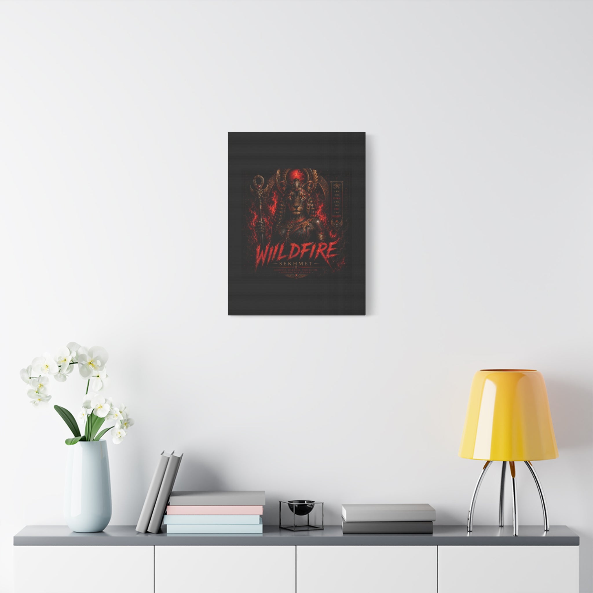 Wildfire Sekhmet Canvas — ‘WILDFIRE Matte Stretched Wall Art