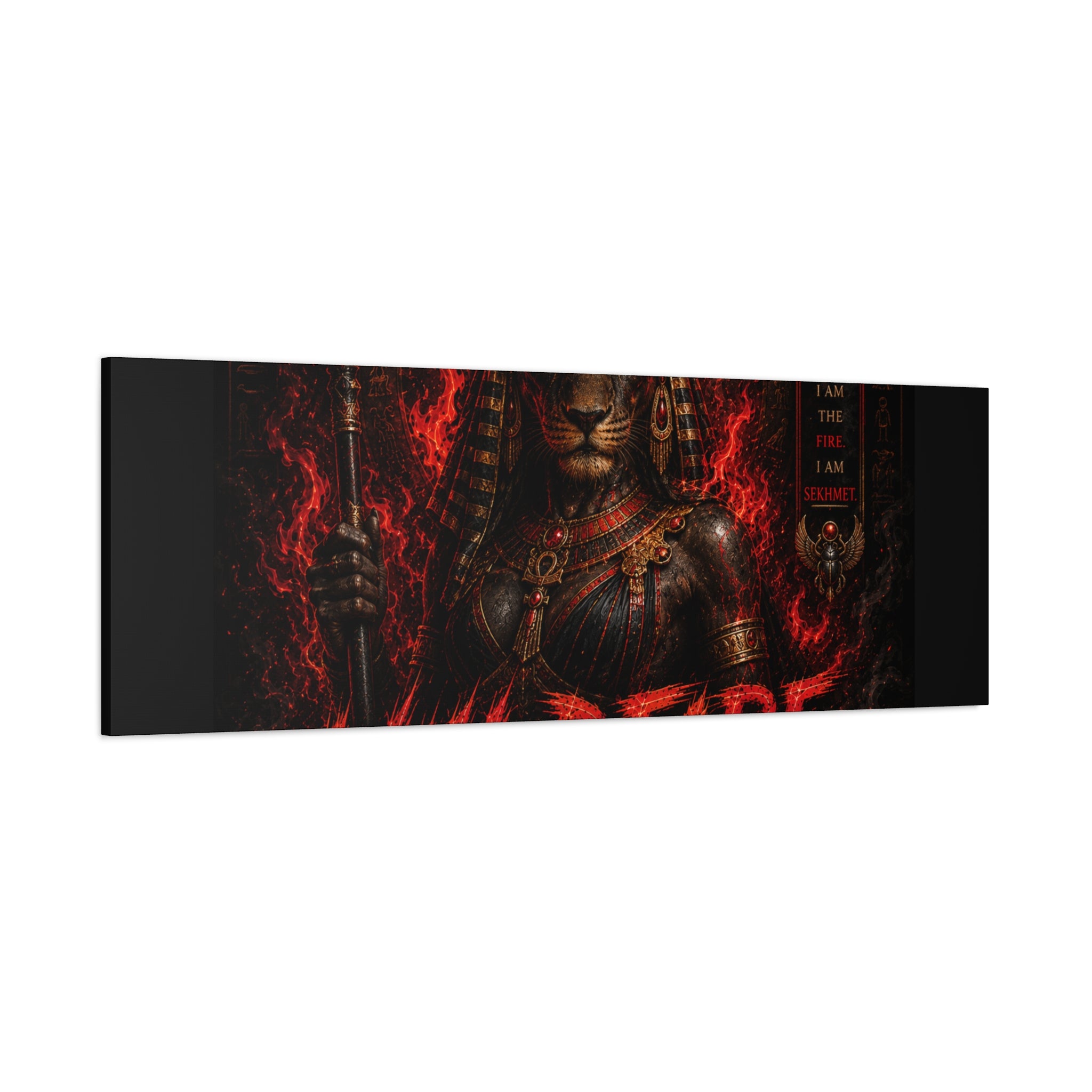 Wildfire Sekhmet Canvas — ‘WILDFIRE Matte Stretched Wall Art