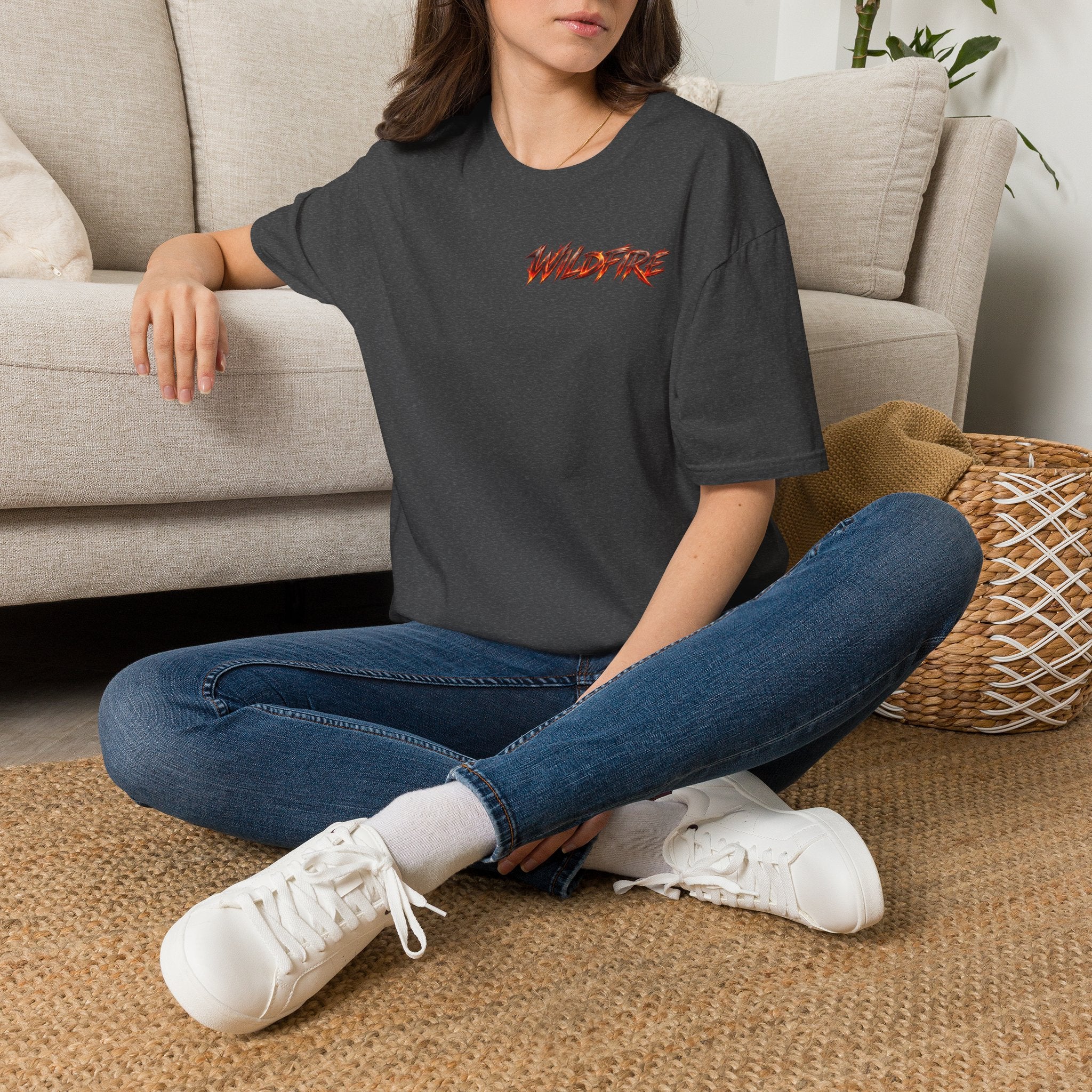Wildfire Flame Graphic T-Shirt — Retro Flame Logo Tee