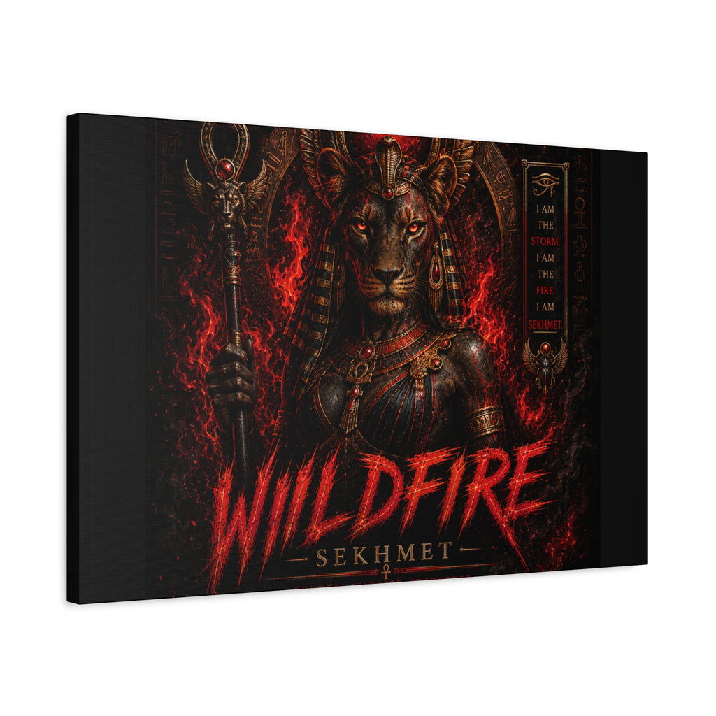 Wildfire Sekhmet Canvas — ‘WILDFIRE Matte Stretched Wall Art