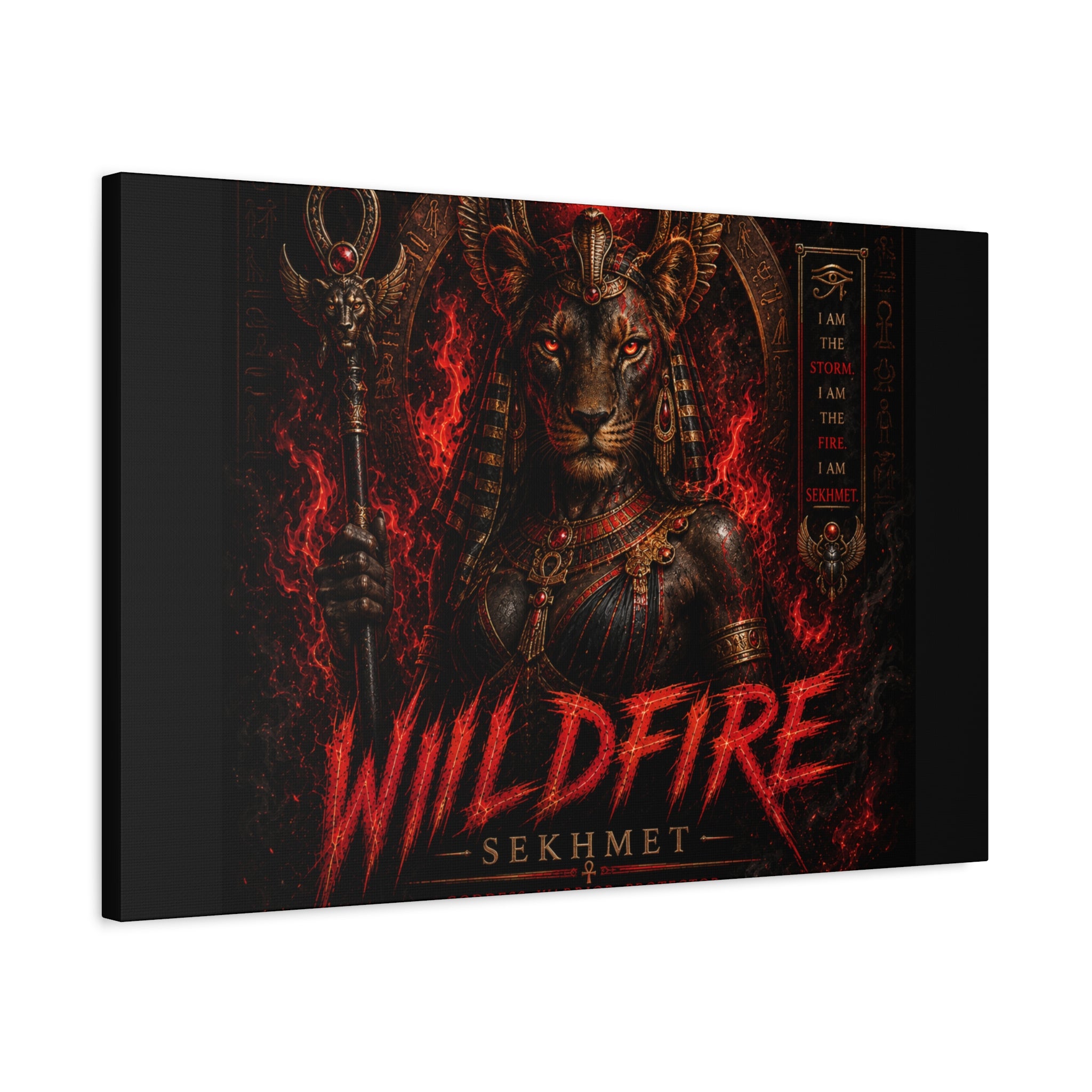 Wildfire Sekhmet Canvas — ‘WILDFIRE Matte Stretched Wall Art