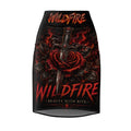 Wildfire Pencil Skirt — Fiery Rose & Dagger