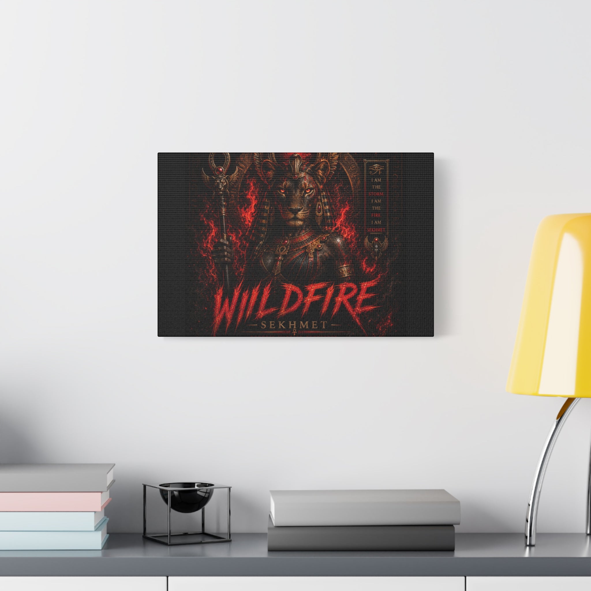 Wildfire Sekhmet Canvas — ‘WILDFIRE Matte Stretched Wall Art