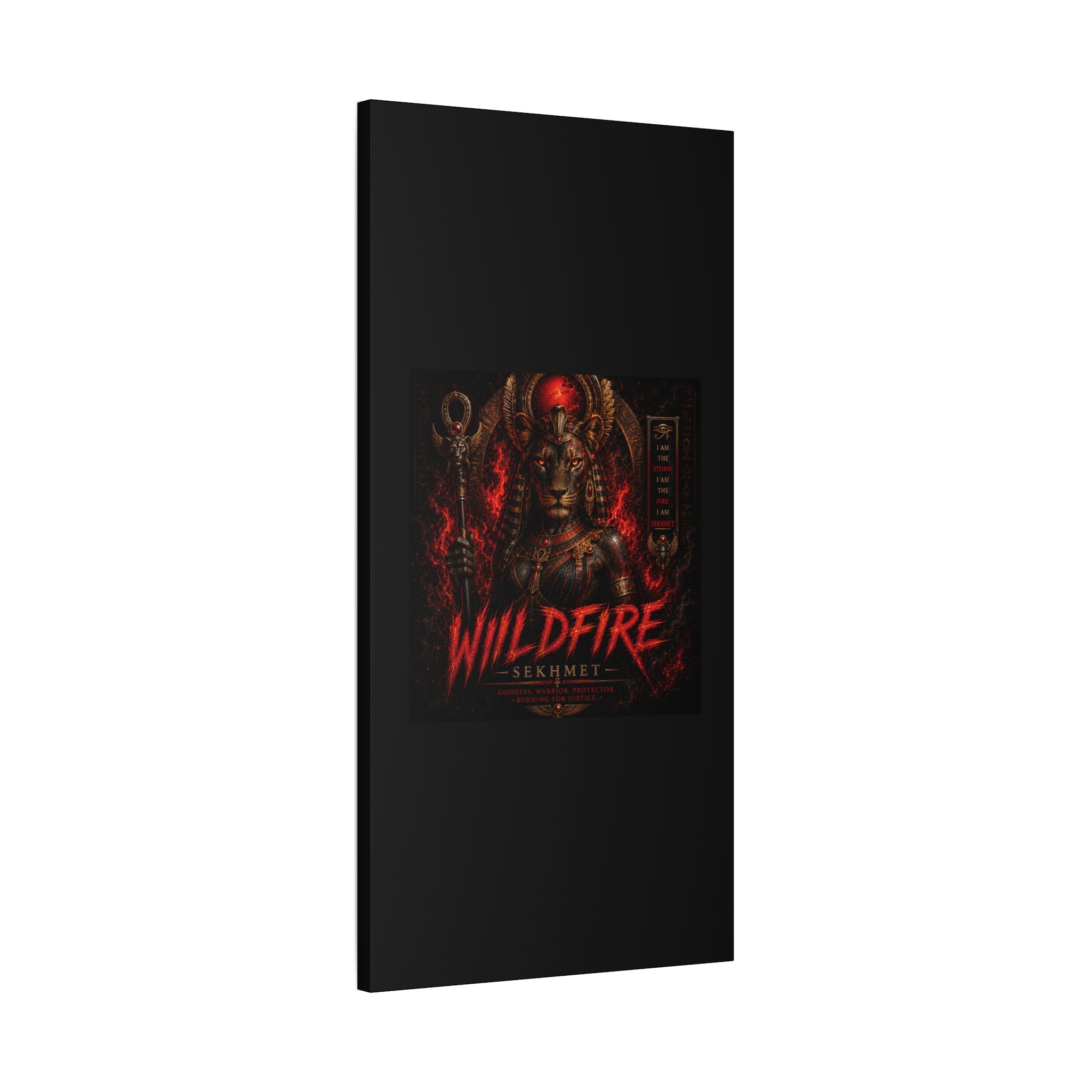 Wildfire Sekhmet Canvas — ‘WILDFIRE Matte Stretched Wall Art