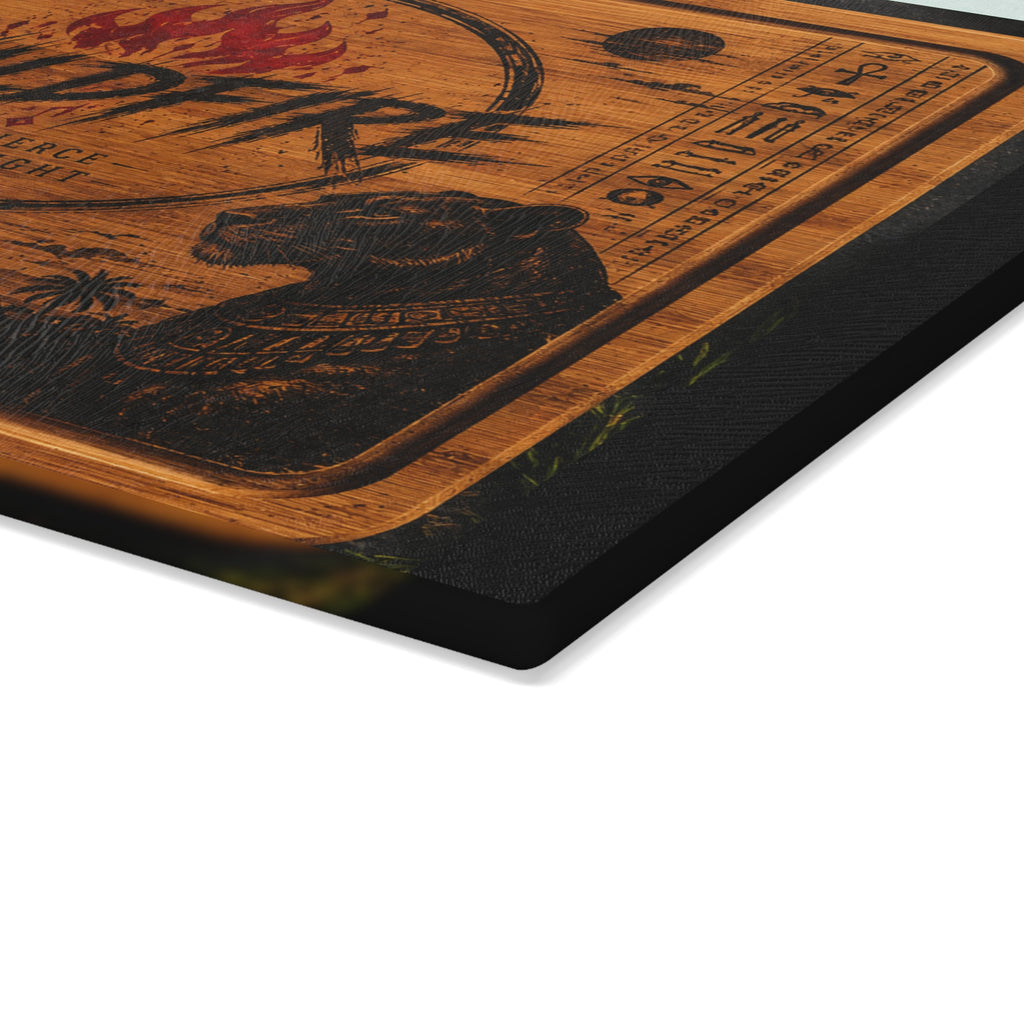 Wildfire Glass Cutting Board — Egyptian  Flame Kitchen Board