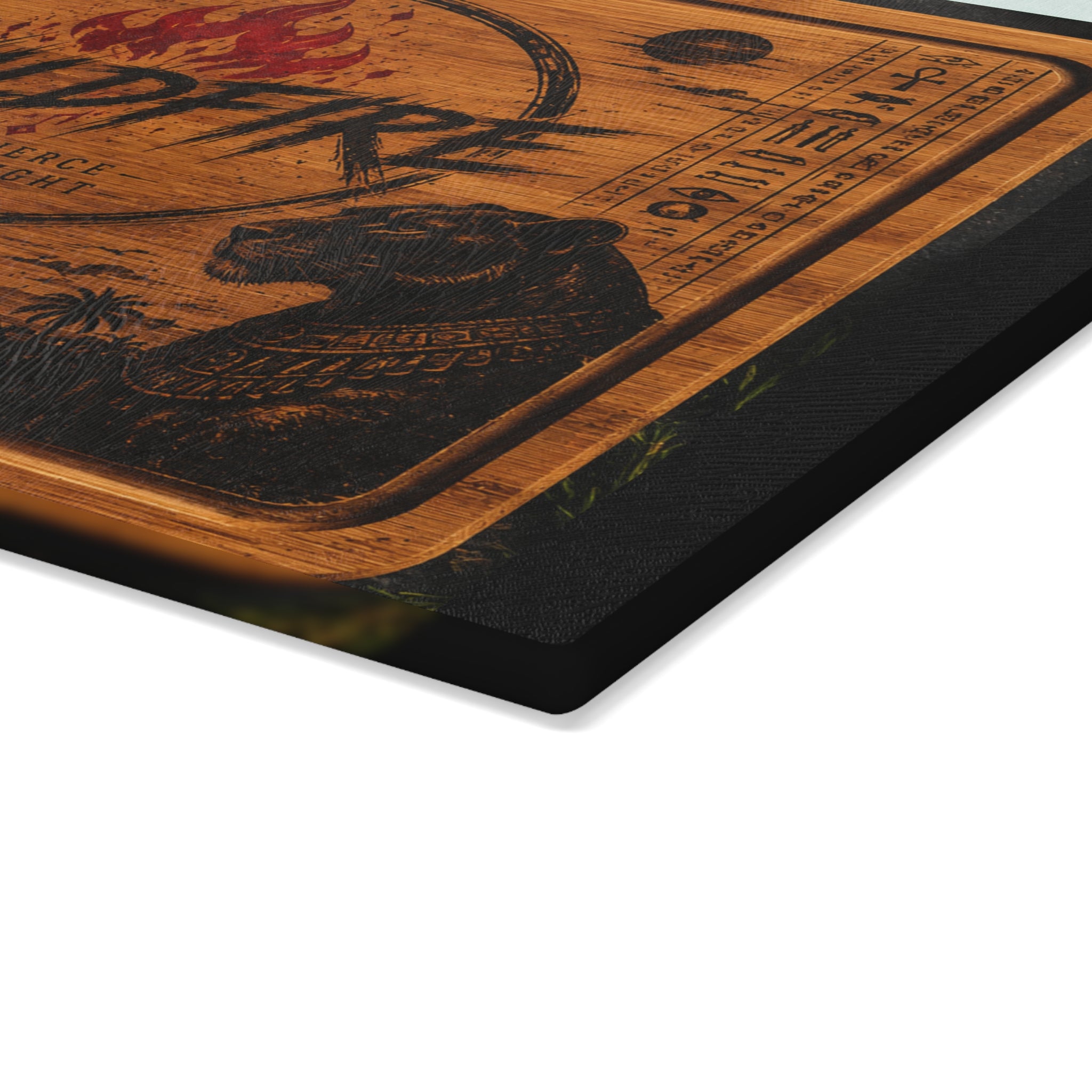 Wildfire Glass Cutting Board — Egyptian  Flame Kitchen Board