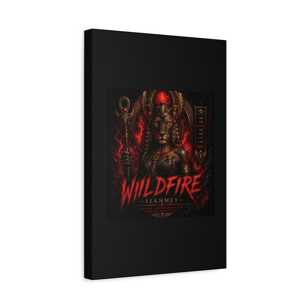 Wildfire Sekhmet Canvas — ‘WILDFIRE Matte Stretched Wall Art