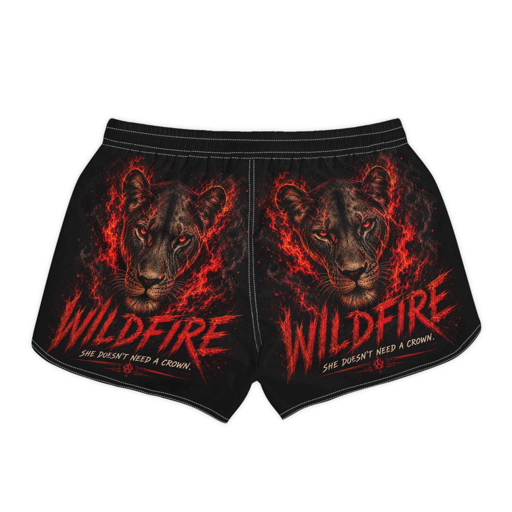 Wildfire Flame Graphic women's Shorts — Women's Casual Athletic Shorts
