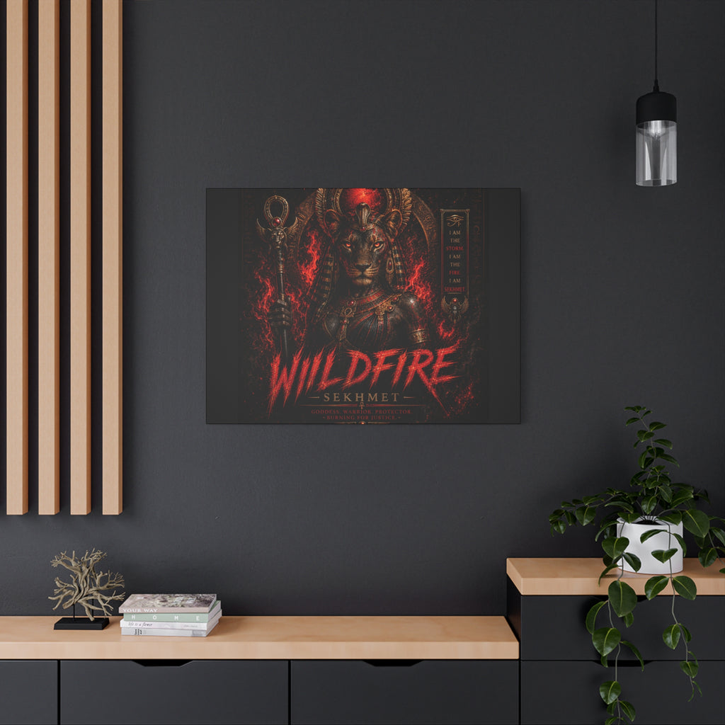 Wildfire Sekhmet Canvas — ‘WILDFIRE Matte Stretched Wall Art