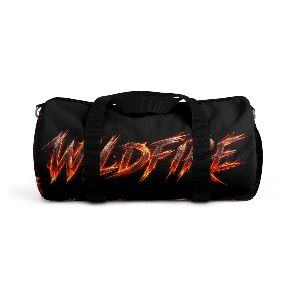 Wildfire Flame Graphic Duffel Bag — Bold Gym & Travel Sport Bag