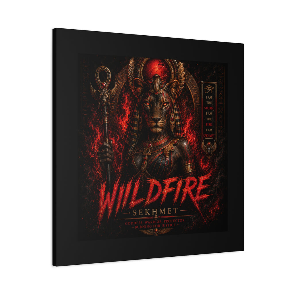 Wildfire Sekhmet Canvas — ‘WILDFIRE Matte Stretched Wall Art
