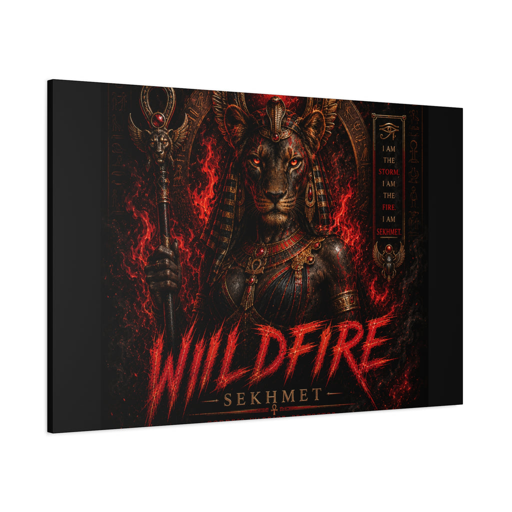 Wildfire Sekhmet Canvas — ‘WILDFIRE Matte Stretched Wall Art