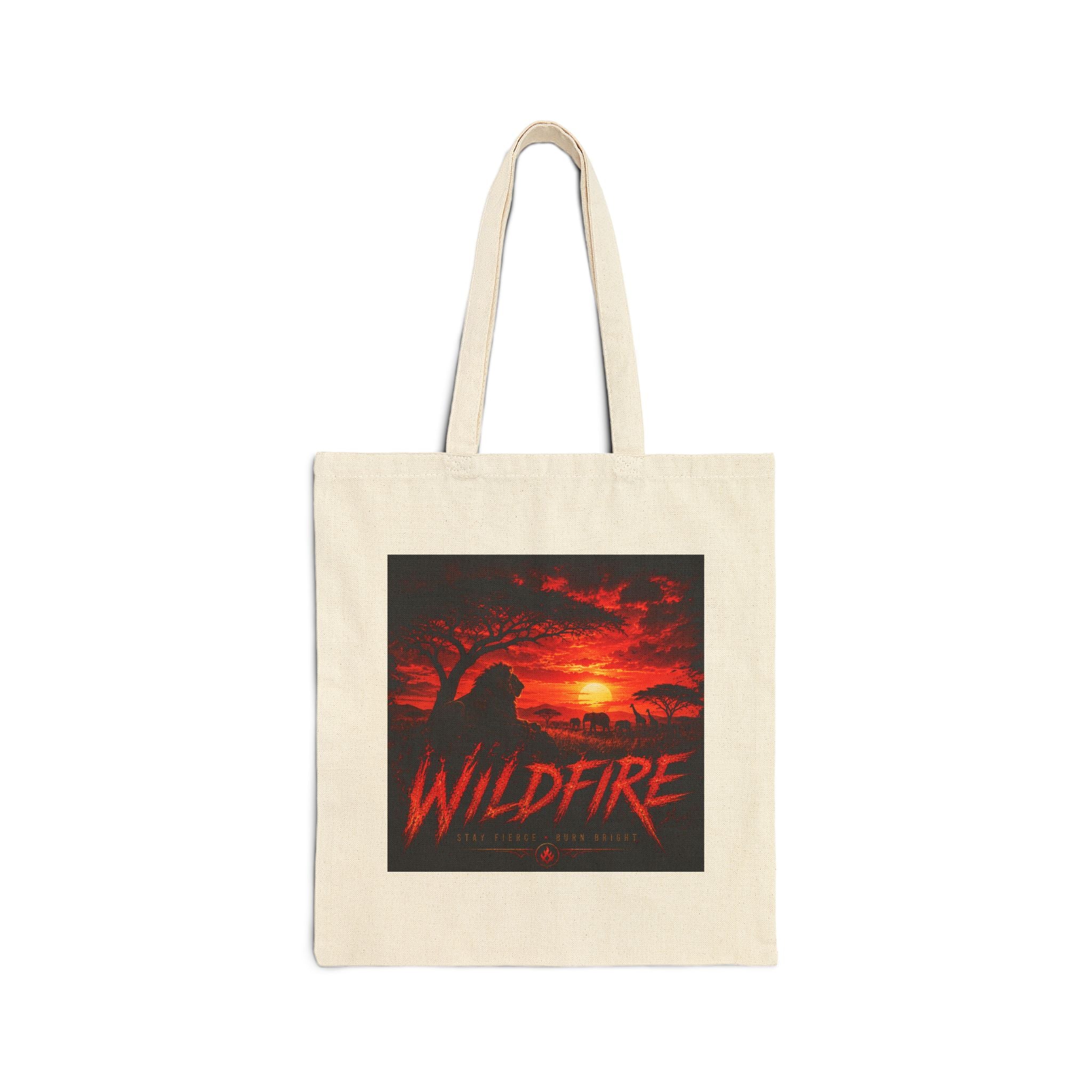 Wildfire Tote Bag — African Sunset Print