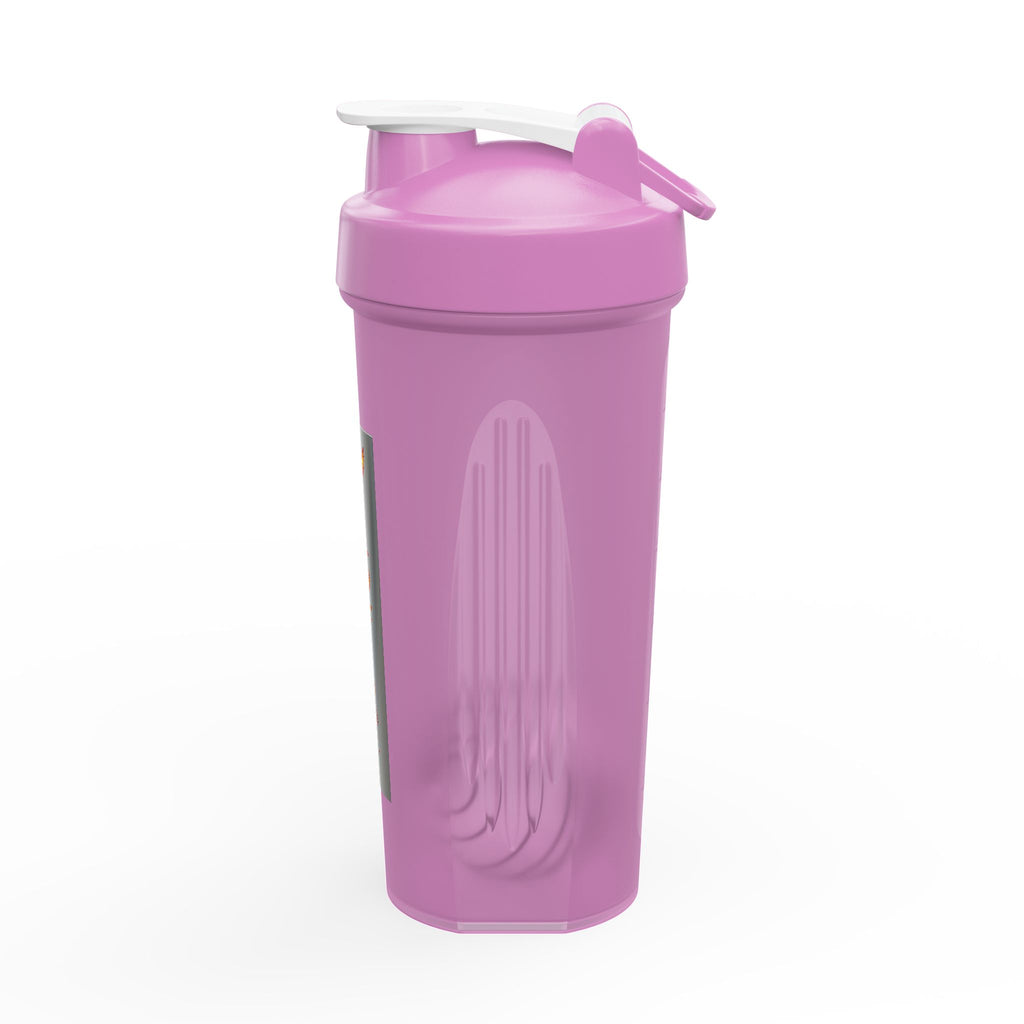 Protein Shaker Bottle — 'WILDFIRE' Flaming Vertical Logo Fitness Shaker