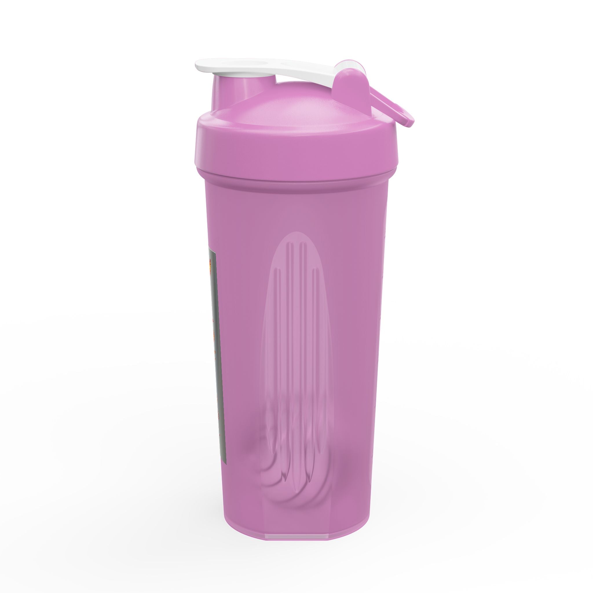 Protein Shaker Bottle — 'WILDFIRE' Flaming Vertical Logo Fitness Shaker