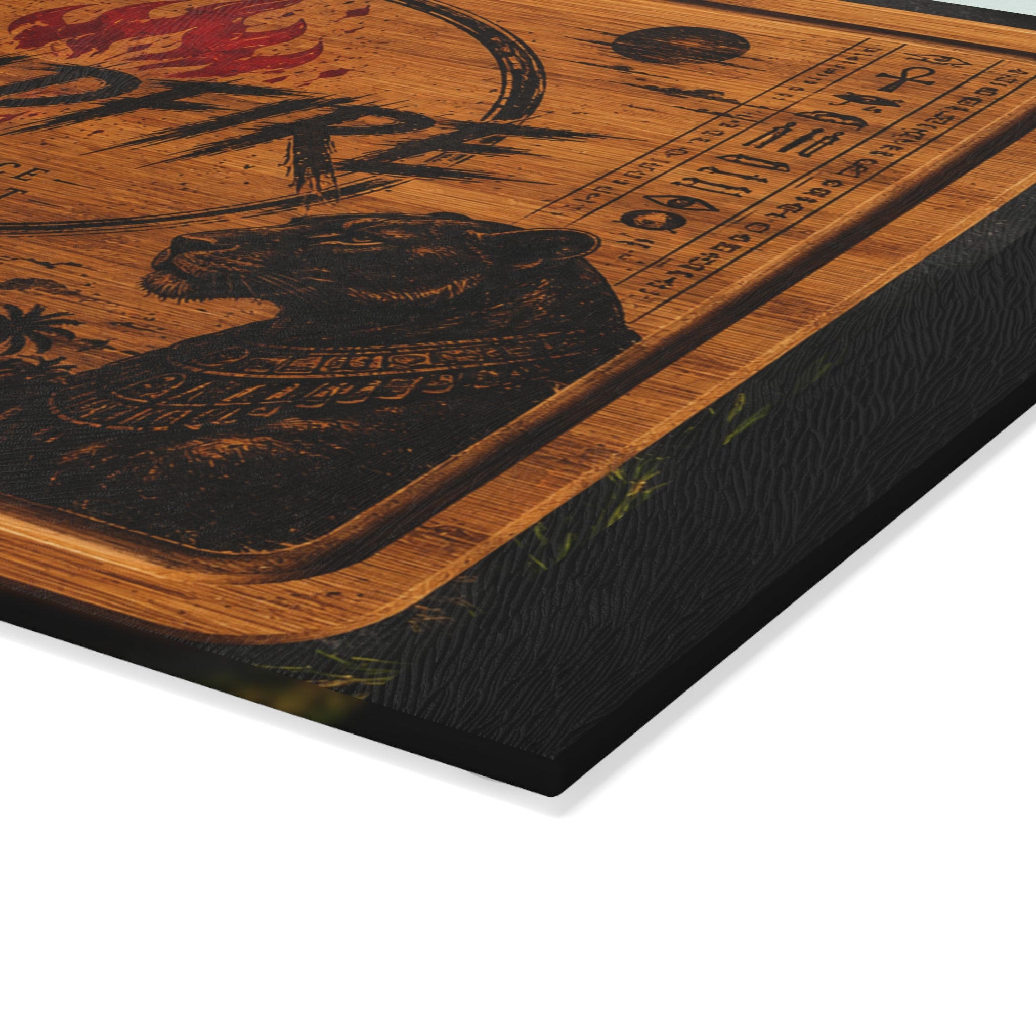 Wildfire Glass Cutting Board — Egyptian  Flame Kitchen Board