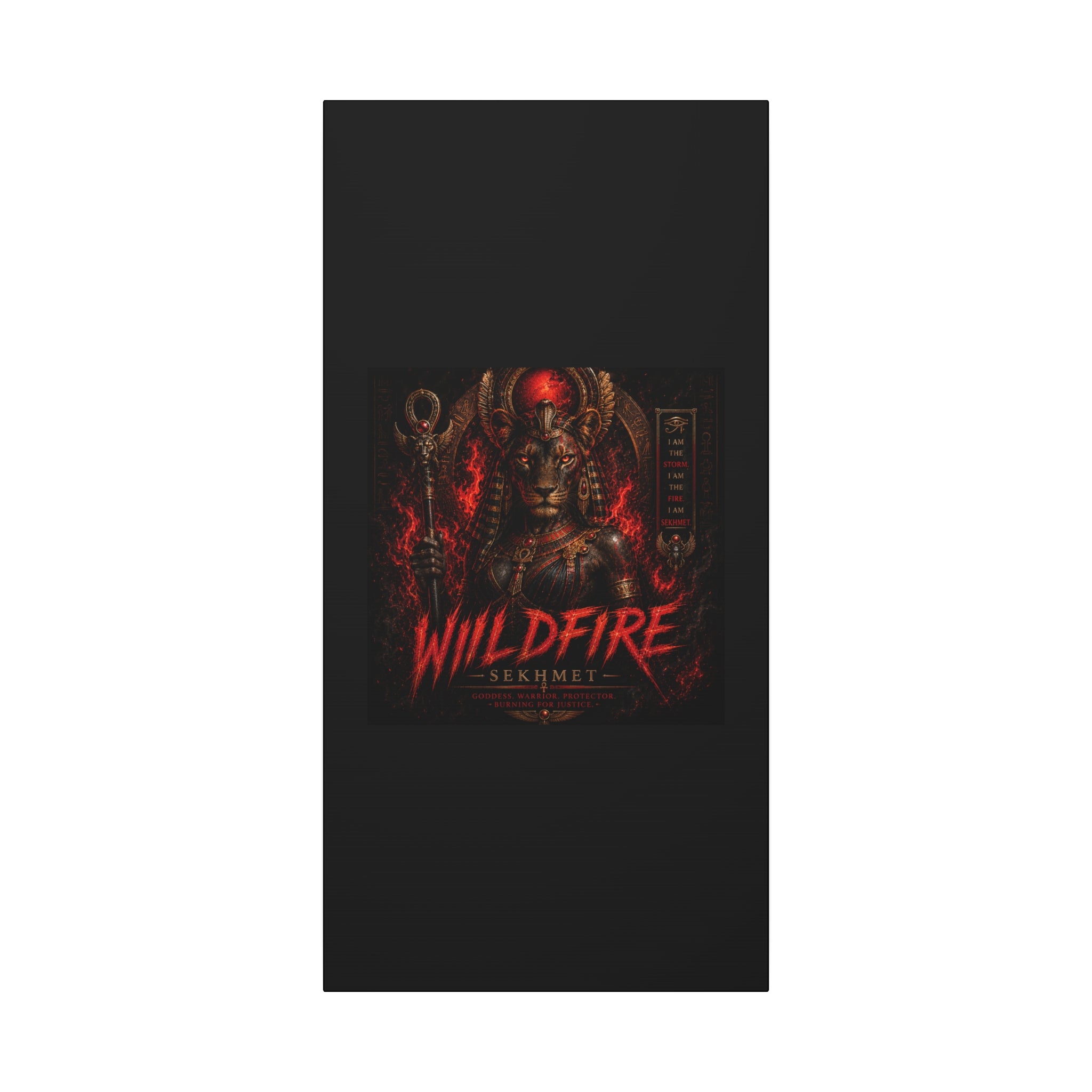 Wildfire Sekhmet Canvas — ‘WILDFIRE Matte Stretched Wall Art