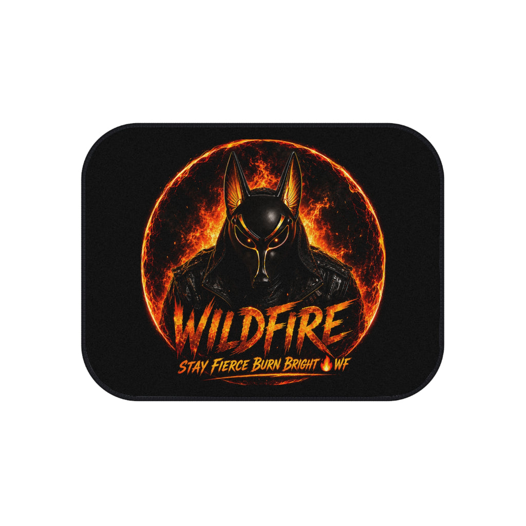 Wildfire Anubis Car Mats (Set of 4) — Stay Fierce Burn Bright Auto Floor Mats