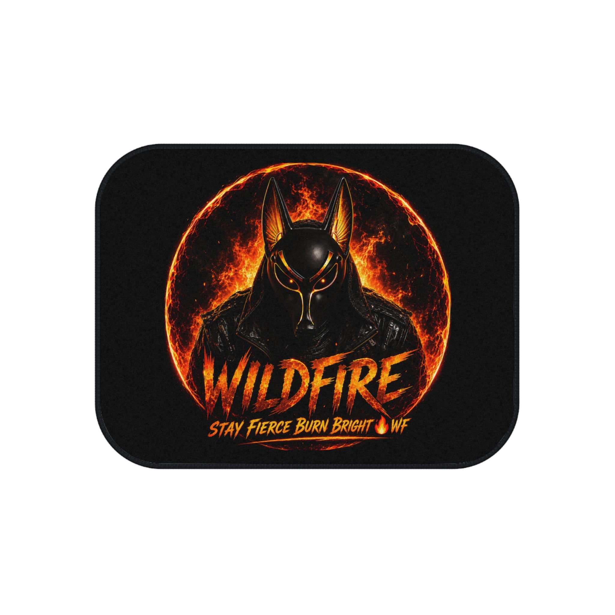Wildfire Anubis Car Mats (Set of 4) — Stay Fierce Burn Bright Auto Floor Mats