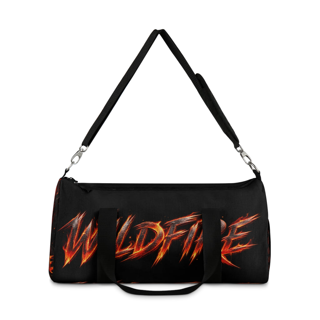 Wildfire Flame Graphic Duffel Bag — Bold Gym & Travel Sport Bag