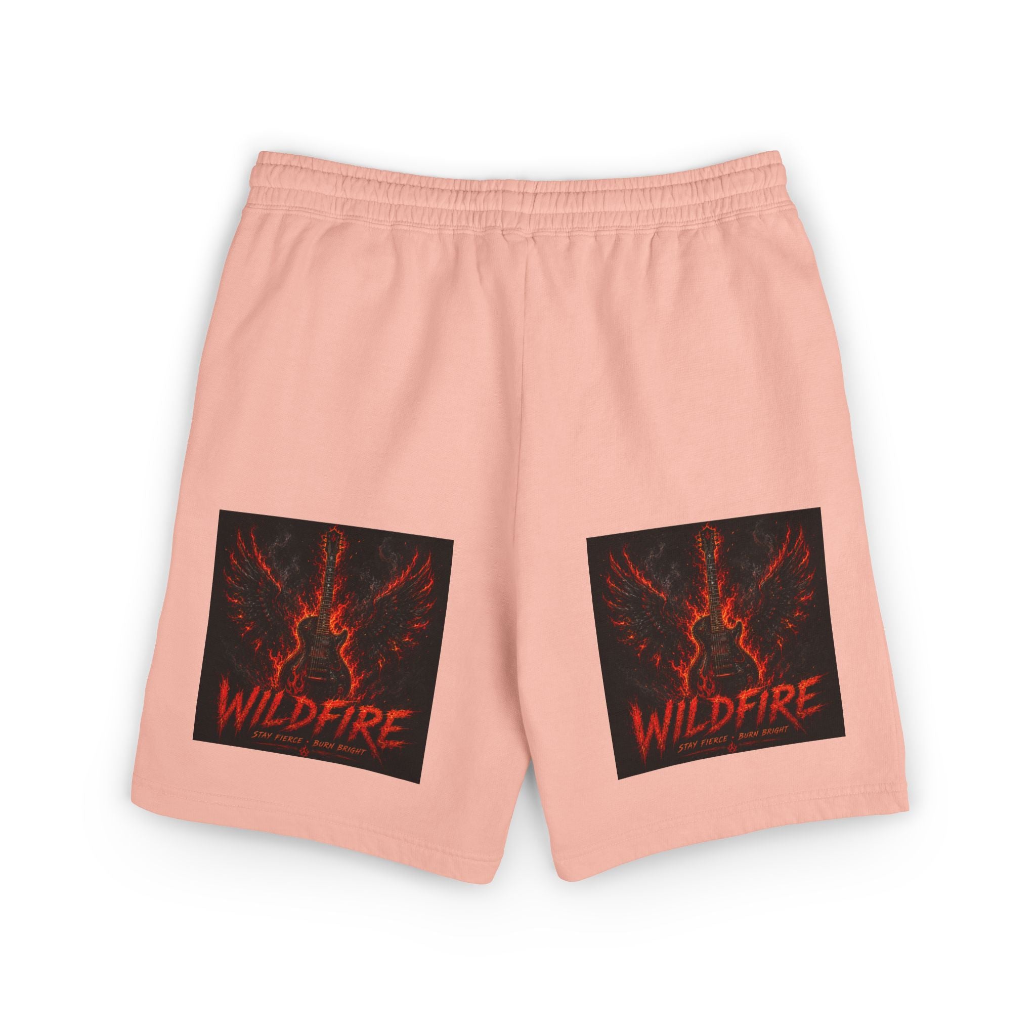 Wildfire Anubis Graphic Sweat Shorts — Lightweight Fleece Lounge Shorts