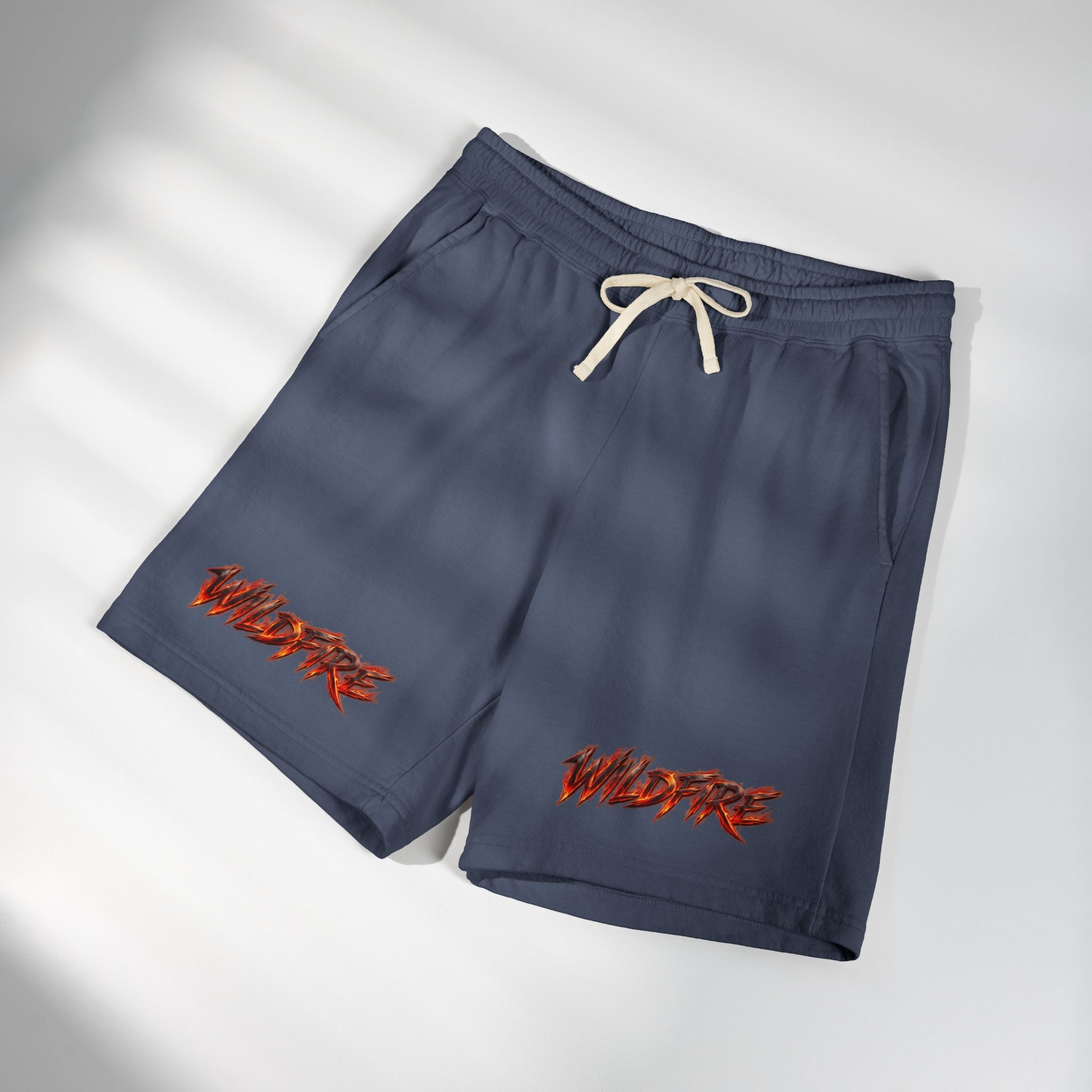Wildfire Anubis Graphic Sweat Shorts — Lightweight Fleece Lounge Shorts