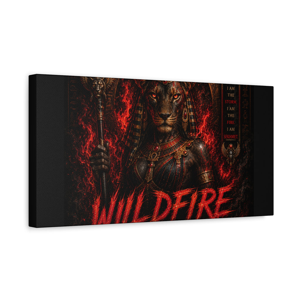 Wildfire Sekhmet Canvas — ‘WILDFIRE Matte Stretched Wall Art
