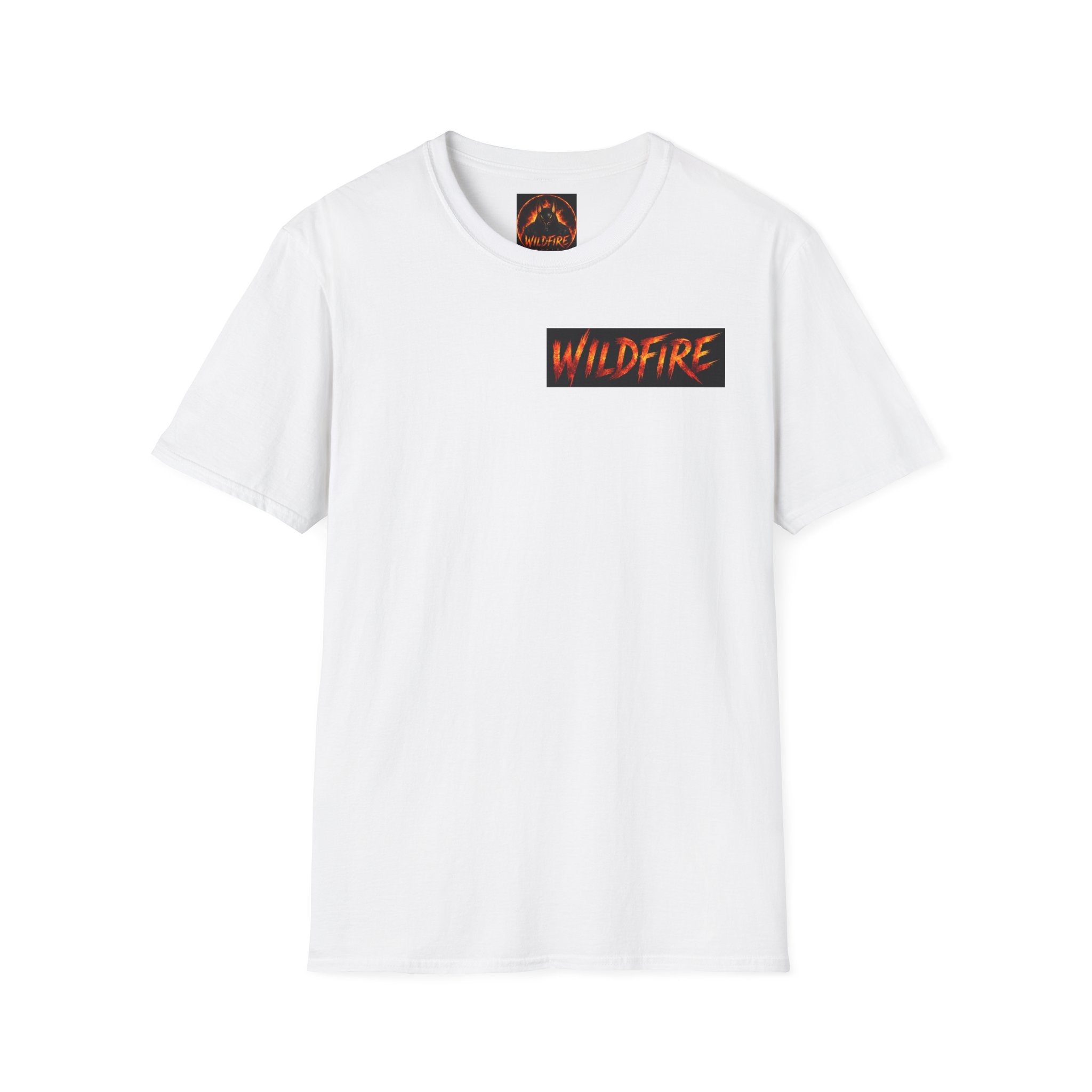 Wildfire Lightning storm Graphic T-Shirt — Fiery Text Casual Tee