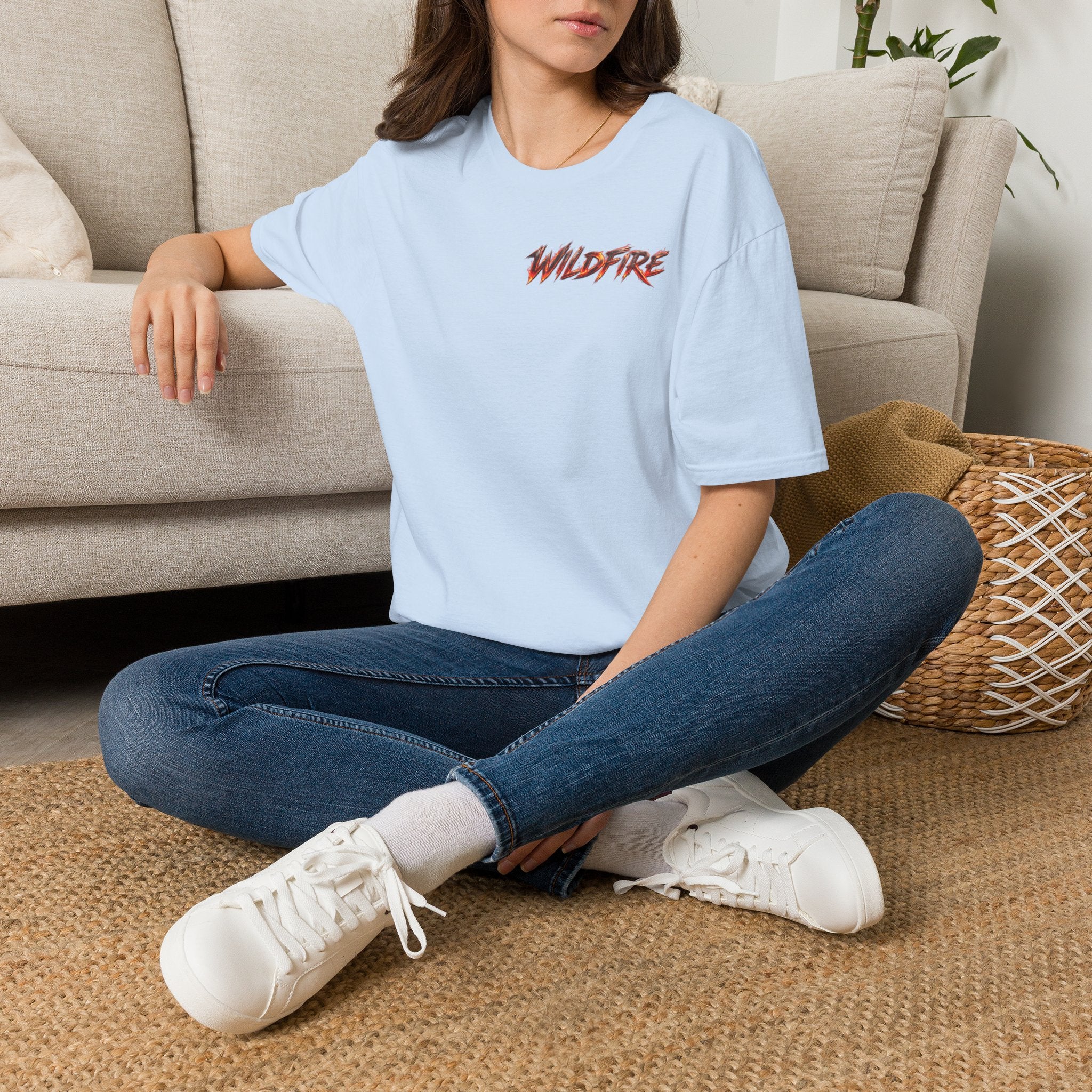 Wildfire Flame Graphic T-Shirt — Retro Flame Logo Tee