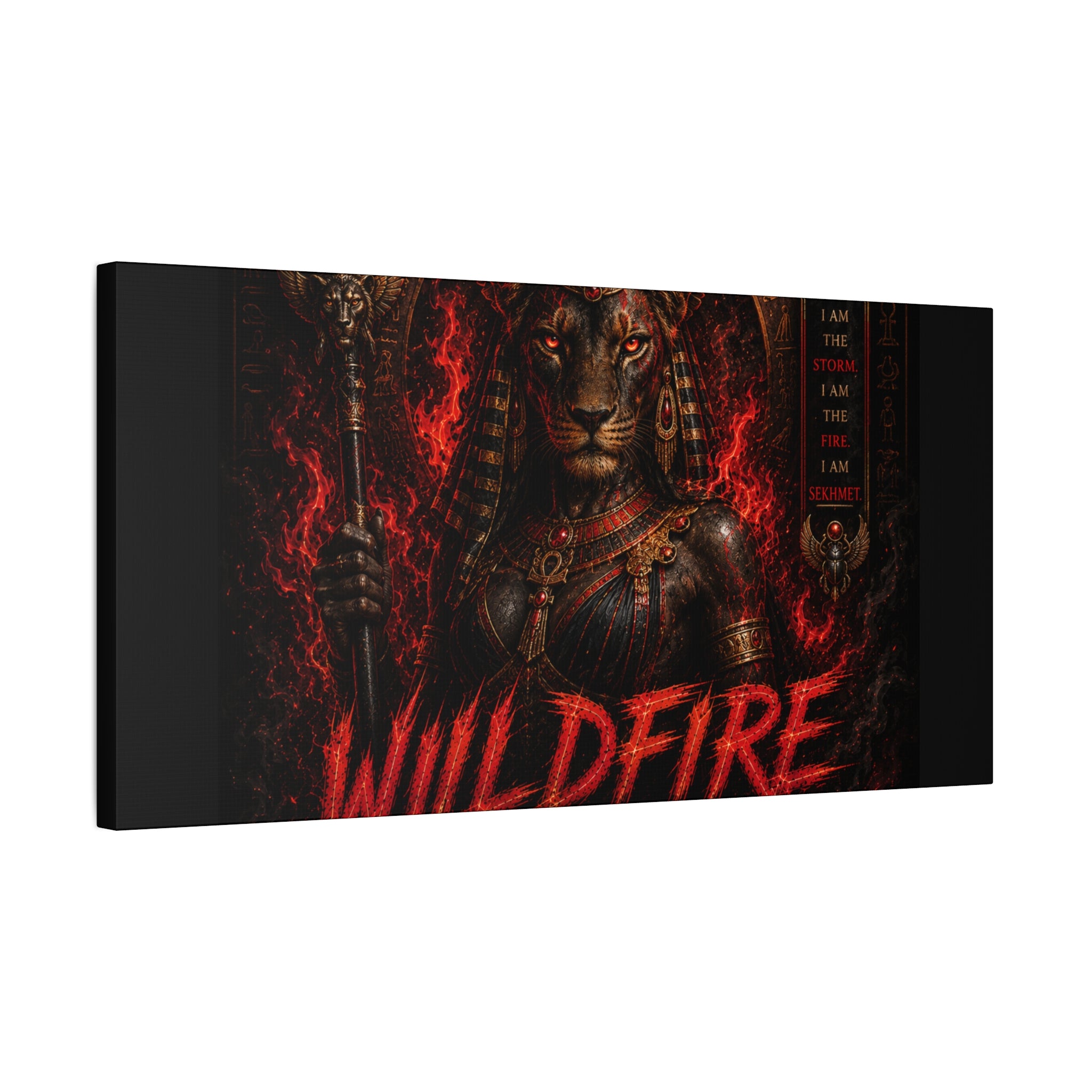 Wildfire Sekhmet Canvas — ‘WILDFIRE Matte Stretched Wall Art