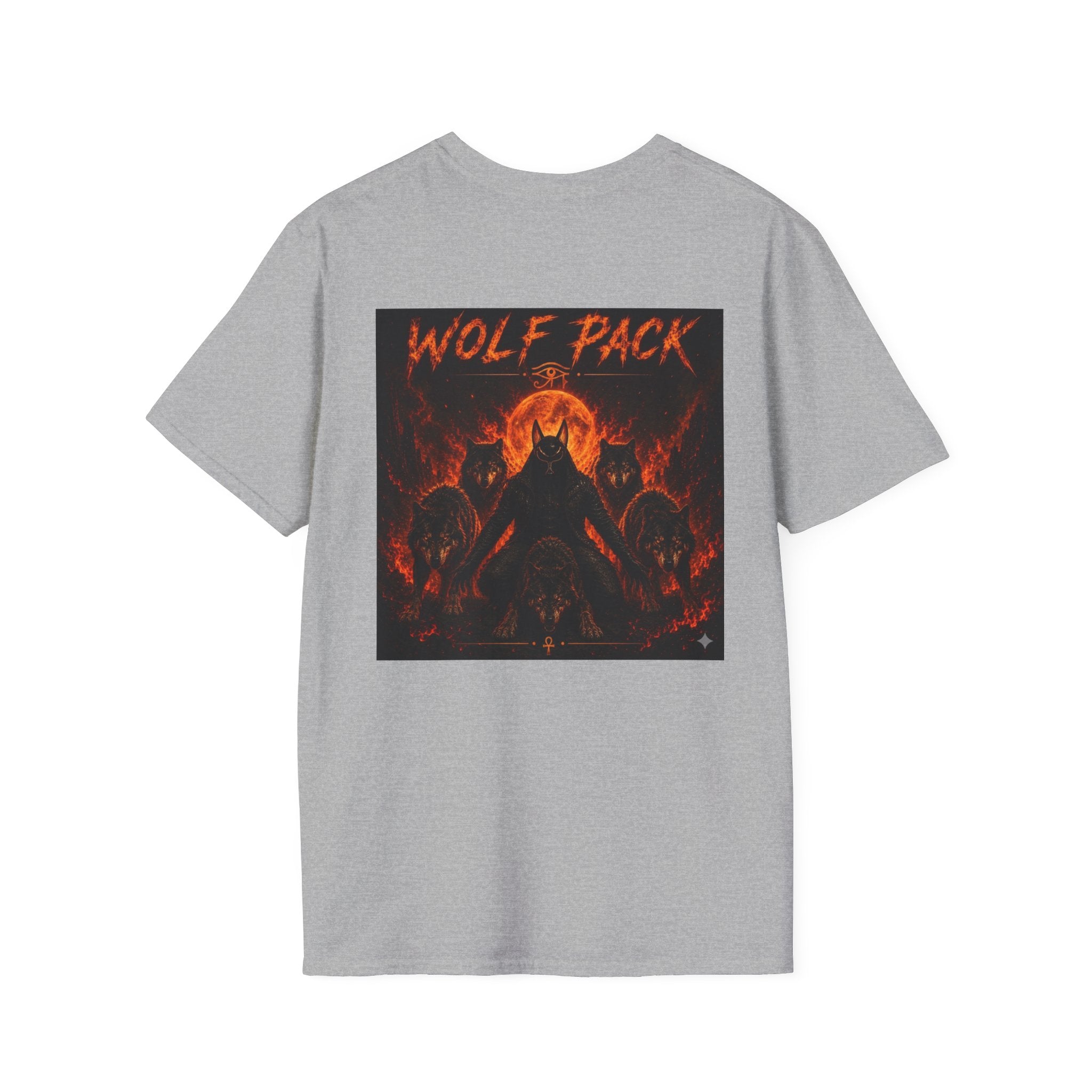 Wildfire Wolf Pack T-Shirt — Bold Flame Logo Tee