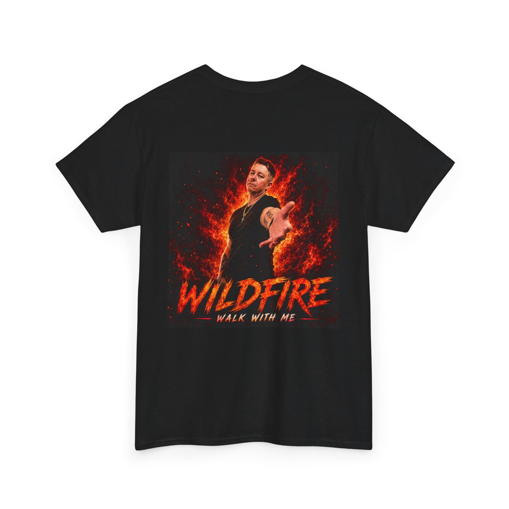 Wildfire Graphic Tee — "Walk With Me" Backprint
