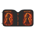 Wildfire Sekhmet Car Sun Shade — Fiery Sunshade for Windshield