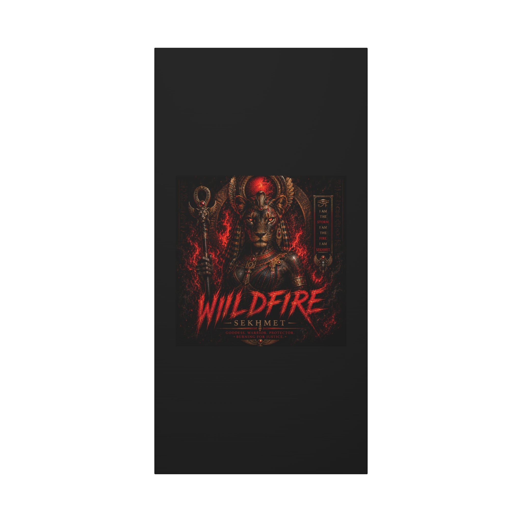 Wildfire Sekhmet Canvas — ‘WILDFIRE Matte Stretched Wall Art