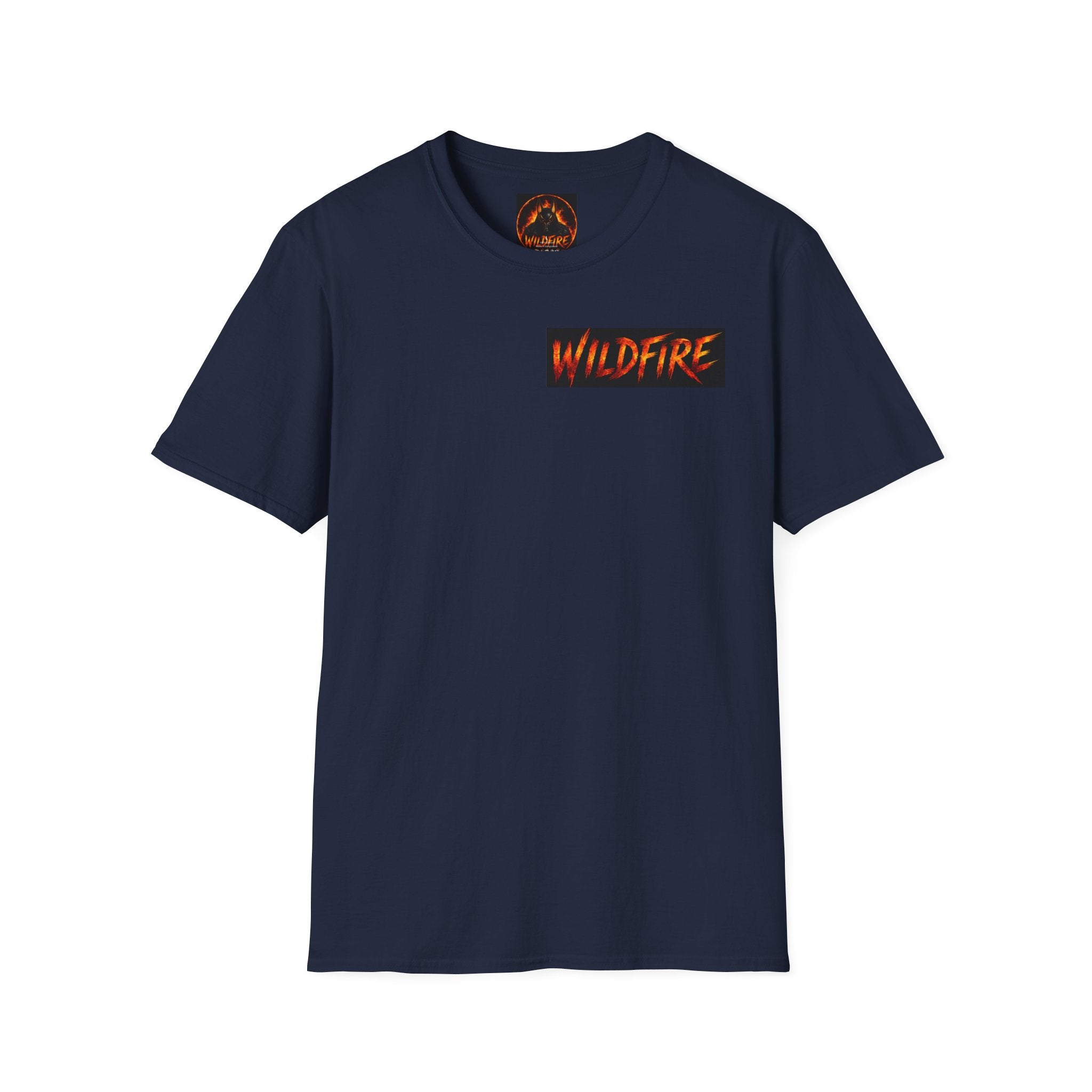 Wildfire Wolf Pack T-Shirt — Bold Flame Logo Tee