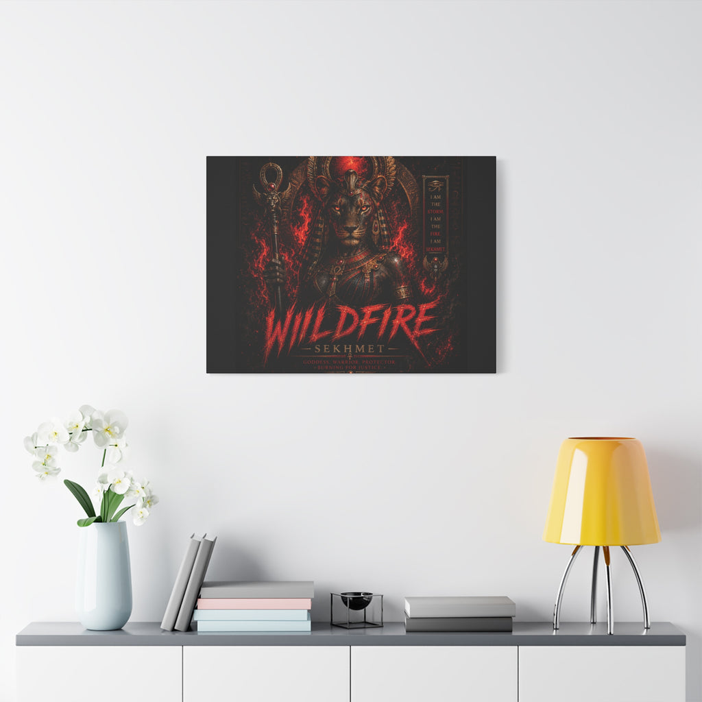 Wildfire Sekhmet Canvas — ‘WILDFIRE Matte Stretched Wall Art