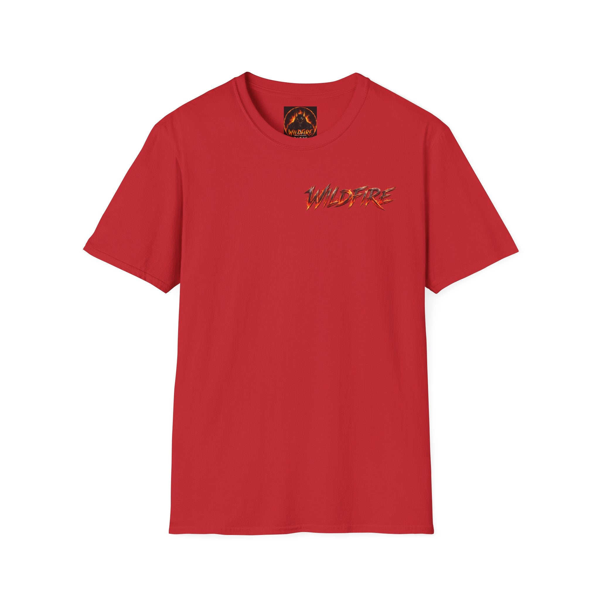 Wildfire Heart Graphic T-Shirt — Retro Flame Logo Tee